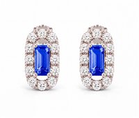 Pendientes Mujer in Oro blanco Zaffiri+Diamanti OR-3001-72